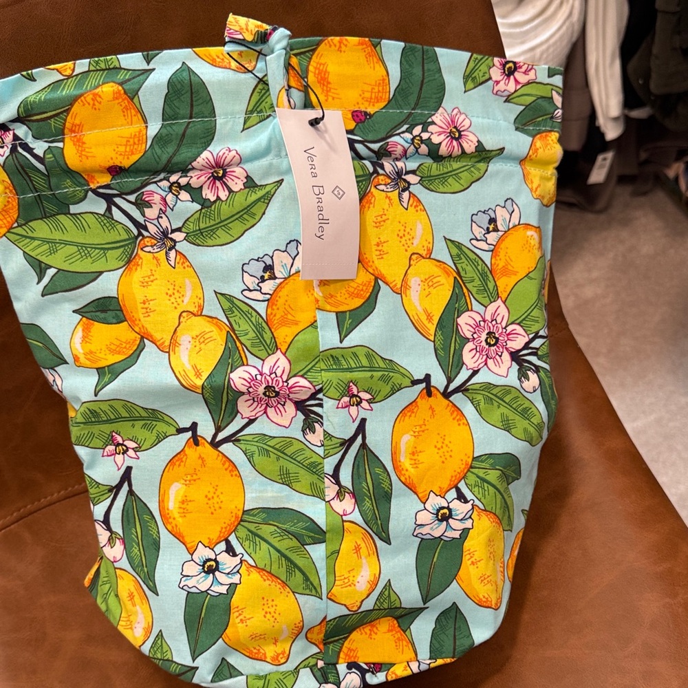 Vera Bradley lemon Grove ditty bag